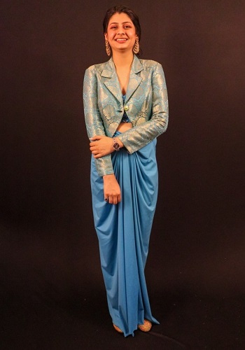 Sapphire Fusion Draped Set